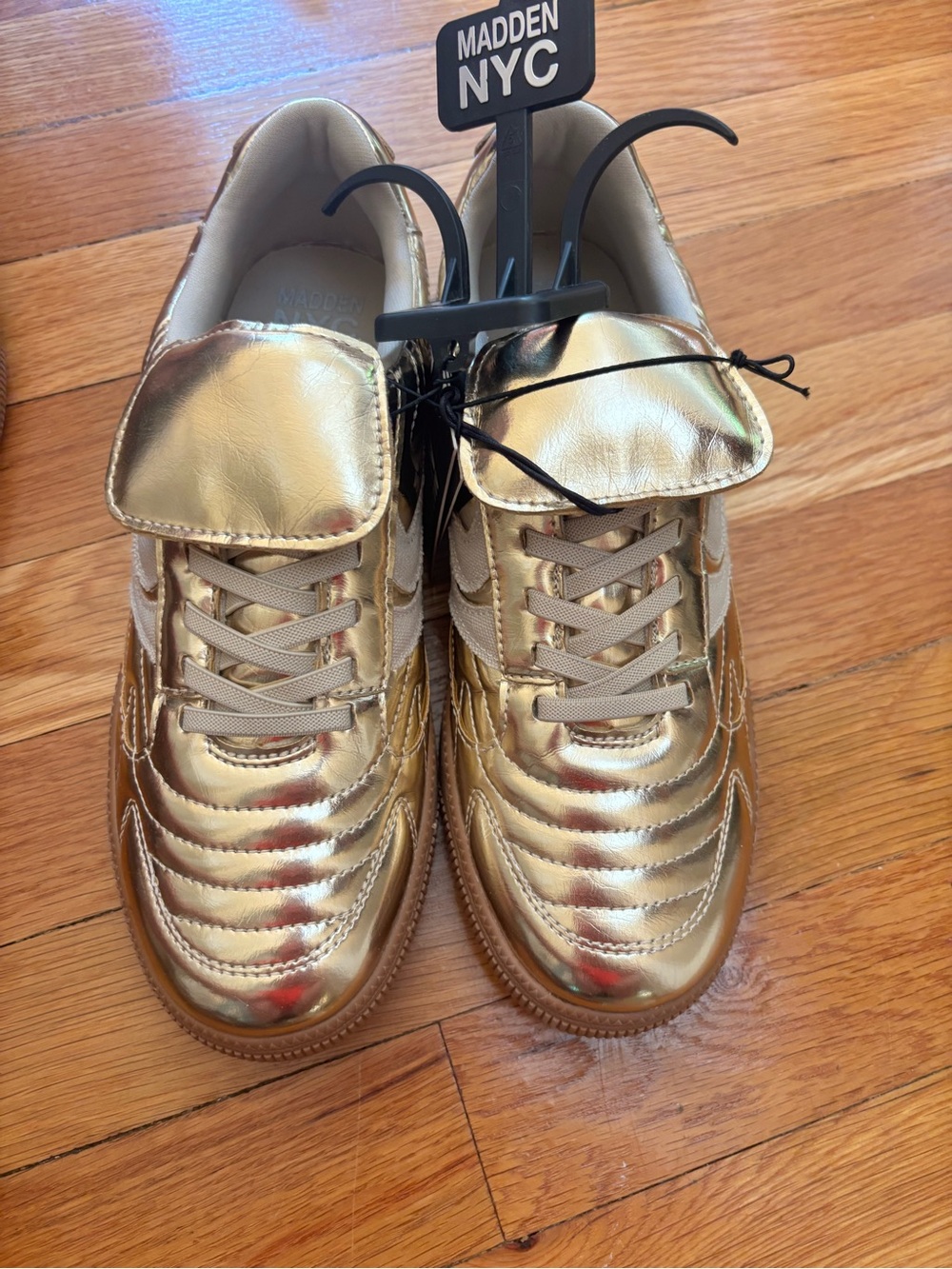 Madden NYC Kids Gold Metallic Sneakers